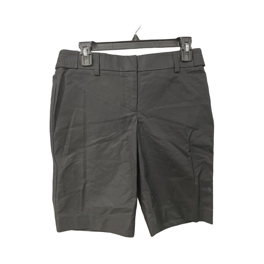Ann Taylor Lindsay Bermuda Shorts‎ Womens Size 6 Black Pockets New